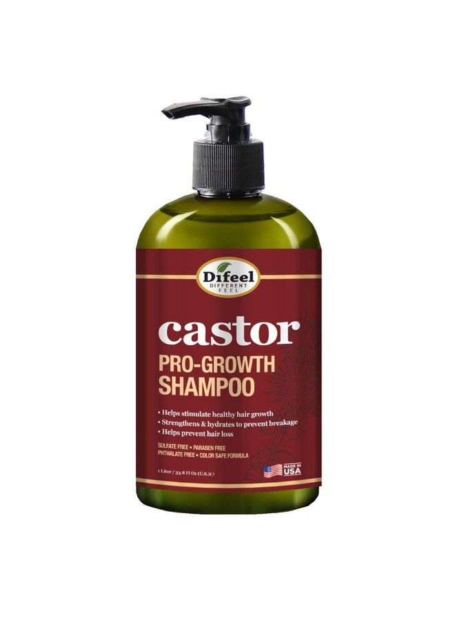 4Pc Castor Progrowth Hair Growth: Cleansing & Growth Set Includes 12 Oz Shampoo 12Oz Conditioner 12Oz Hair Mask & 2.5Oz Root Stimulator