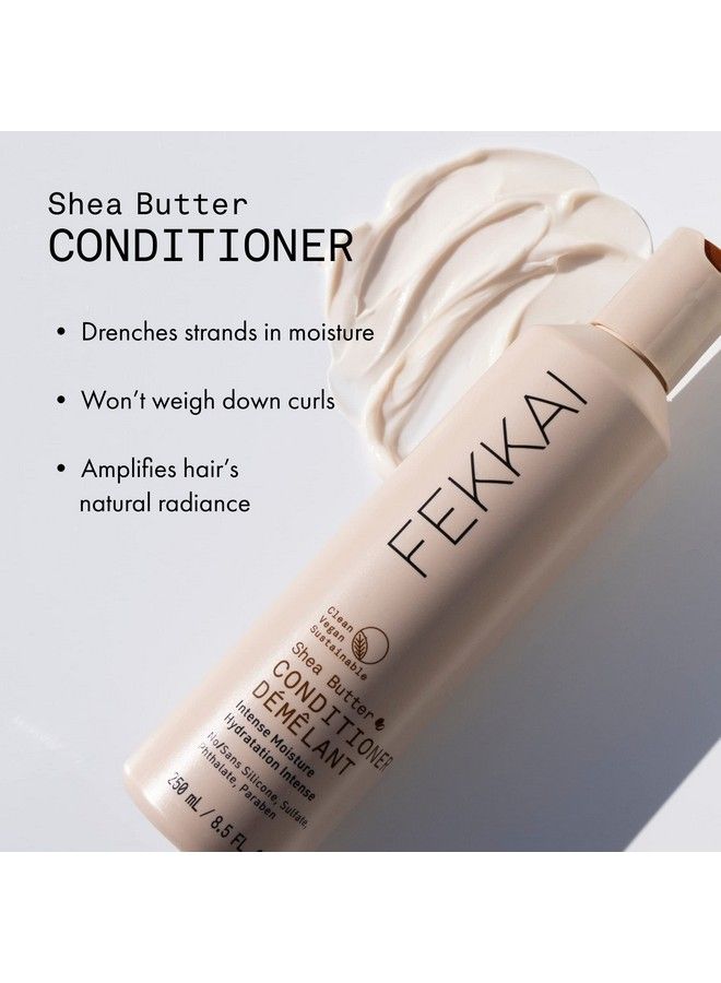 Shea Butter Intense Moisture Shampoo + Conditioner 8.5 Oz Bottle Of Each Provide Extreme Hydration Tame Frizz & Repair Split Ends Salon Grade Ewg Compliant Vegan & Cruelty Free