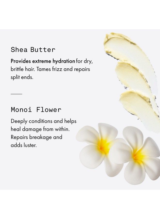 Shea Butter Intense Moisture Shampoo + Conditioner 8.5 Oz Bottle Of Each Provide Extreme Hydration Tame Frizz & Repair Split Ends Salon Grade Ewg Compliant Vegan & Cruelty Free