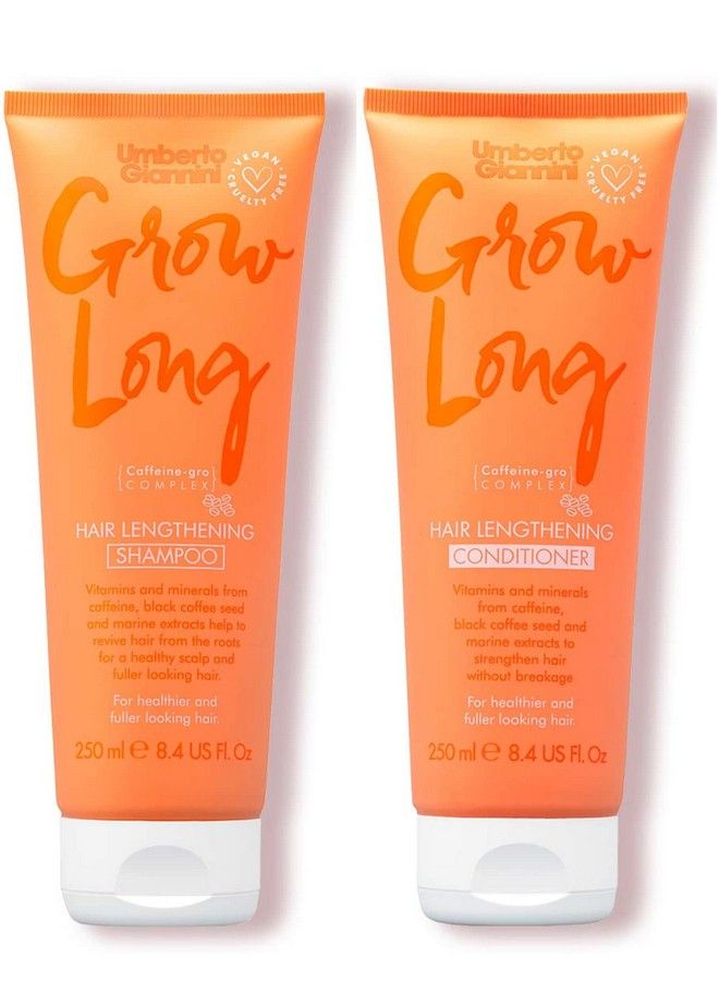 Grow Long Shampoo & Conditioner Duo Vegan & Cruelty Free Root Stimulating Shampoo & Hair Lengthening Conditioner Bundle 2 Pack