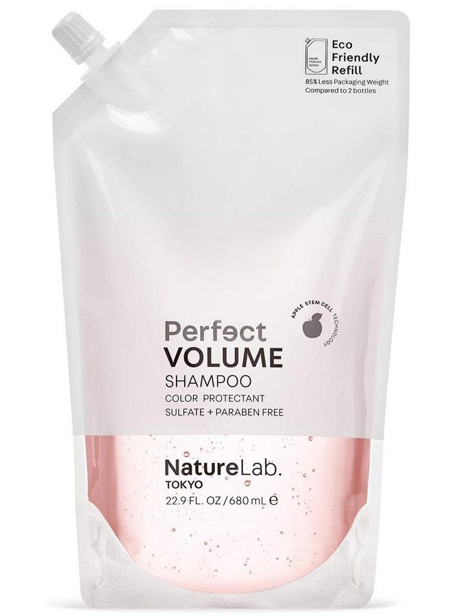 Perfect Volume Shampoo: Ecofriendly Refill Pouch: Hair Volumizer Build Lift And Body To Flat Fine Or Limp Hair I 22.9 Fl Oz / 680Ml