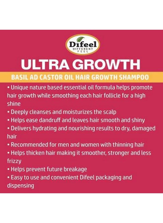 Ultra Growth Shampoo Conditioner & Hair Oil 3Pc Set Includes Ultra Growth Shampoo 12 Oz Conditioner 12 Oz. And Hair Oil 8 Oz.