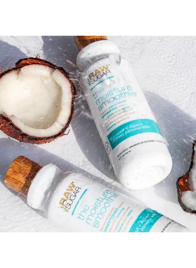 Aw Sugar Moisture Smoothie Shampoo And Conditioner With Coconut Oil Agave & Sweet Almond Milk Hydrates & Nourishes Dry Hair Formulated Without Sulfates + Parabens