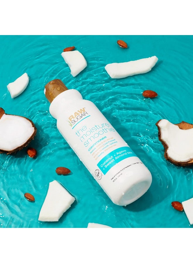 Aw Sugar Moisture Smoothie Shampoo And Conditioner With Coconut Oil Agave & Sweet Almond Milk Hydrates & Nourishes Dry Hair Formulated Without Sulfates + Parabens