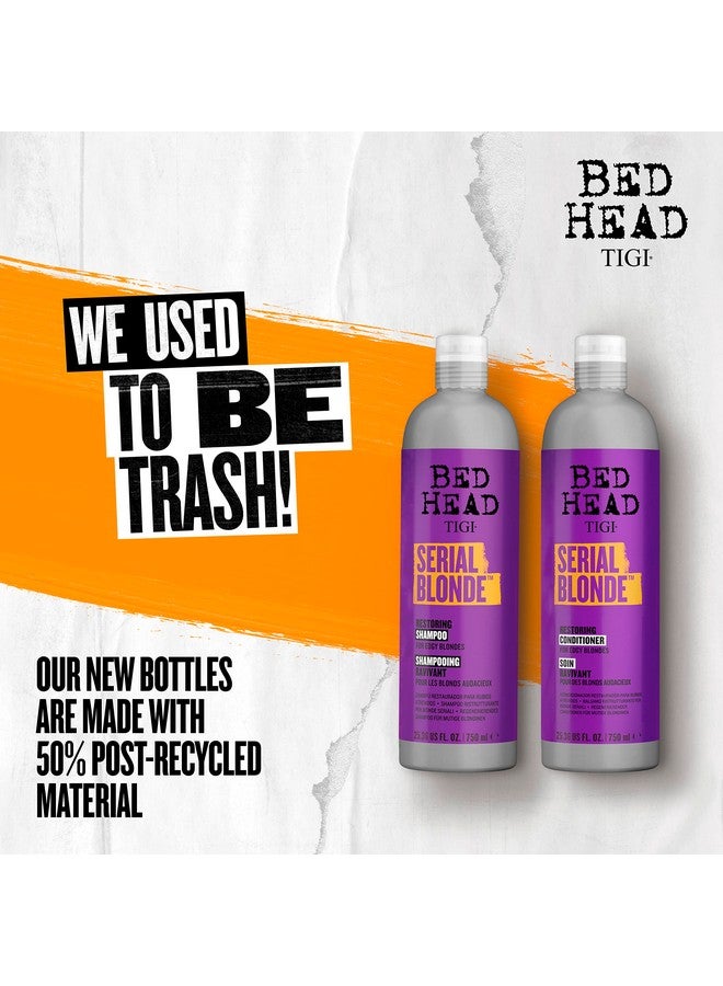 Bed Head Shampoo & Conditioner For Damaged Blonde Hair Serial Blonde With Hydrolyzed Keratin 2 X 25.36 Fl Oz