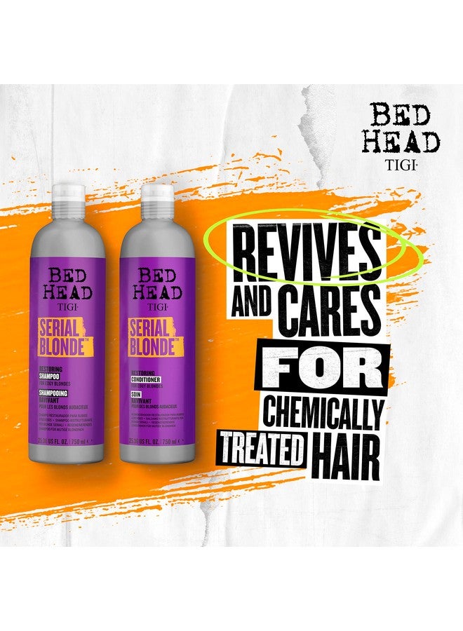 Bed Head Shampoo & Conditioner For Damaged Blonde Hair Serial Blonde With Hydrolyzed Keratin 2 X 25.36 Fl Oz