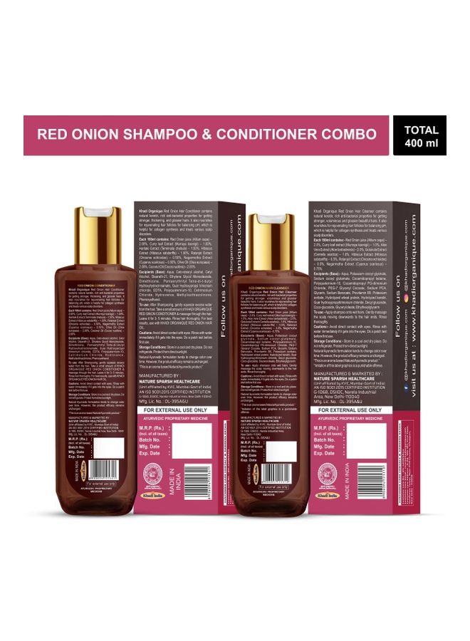 Hair Care Kit Red Onion Shampoo + Conditioner 400ml