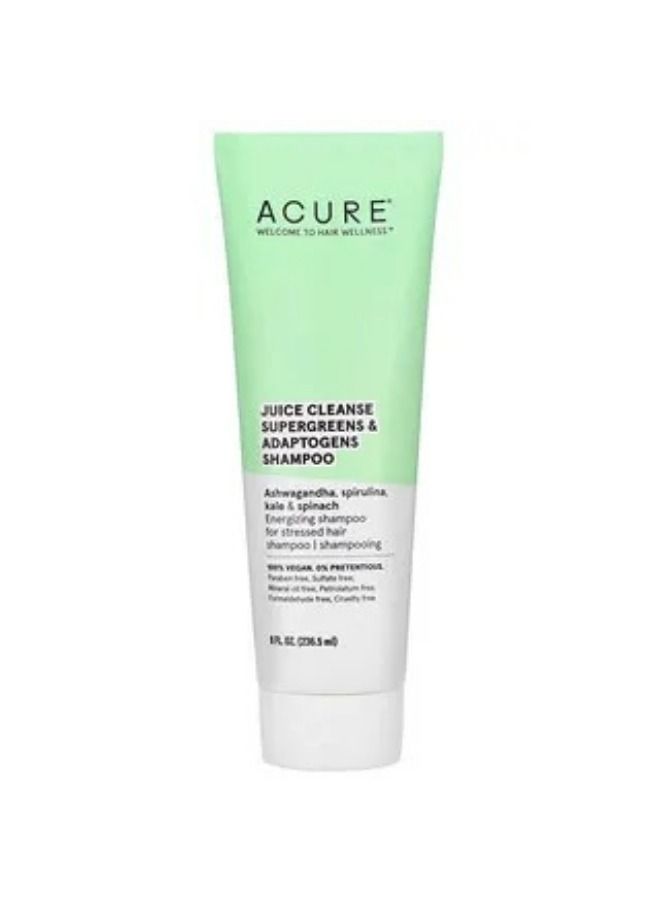 Acure Juice Cleanse Supergreens & Adaptogens Shampoo 8 fl oz 236.5 ml