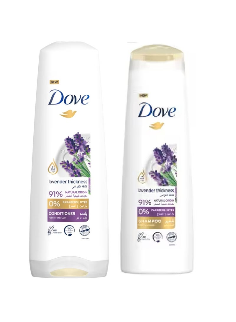 Thickening Ritual Shampoo Lavender 400ml with Conditioner 320ml