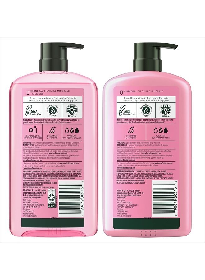 Shampoo and Conditioner Set, Vitamin E, Rose Hips and Jojoba Extract, Smooth Collection, Bundle