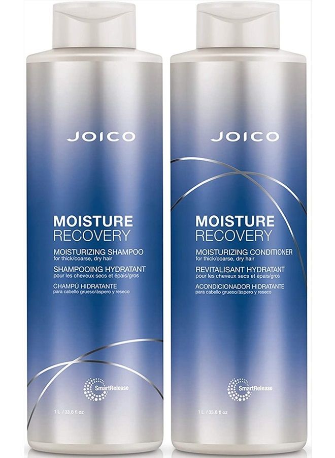 Moisture Recovery Shampoo and Conditioner, 33.8 Fl Oz(Pack of 2)