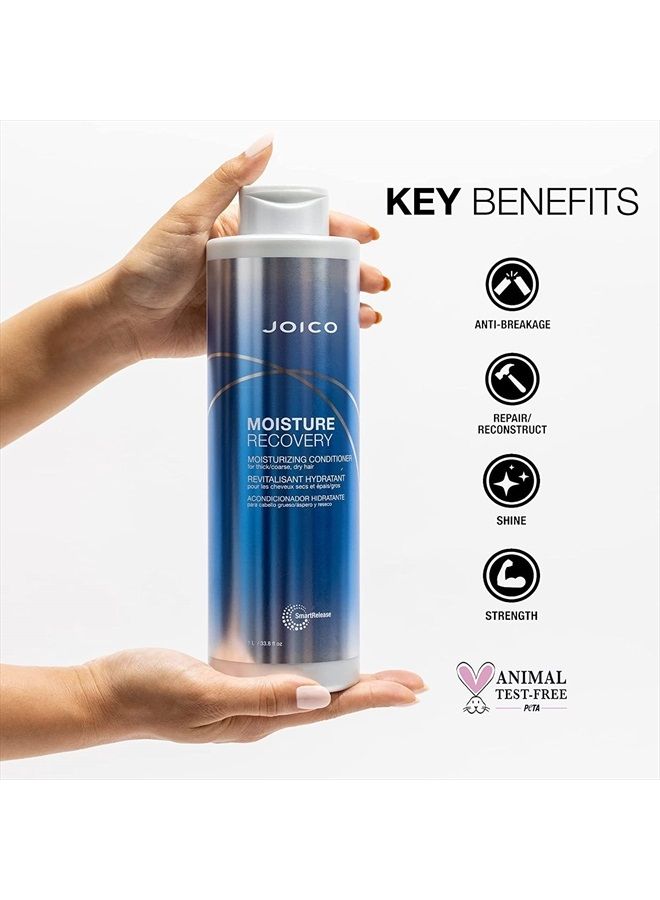 Moisture Recovery Shampoo and Conditioner, 33.8 Fl Oz(Pack of 2)