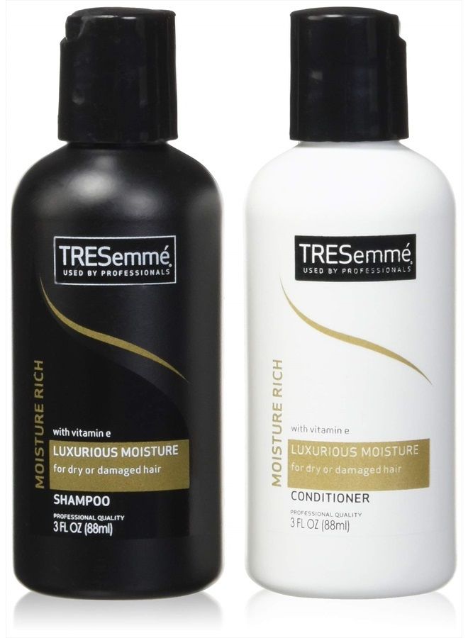 TRESemme Moisture Rich Shampoo & Conditioner, 3 Fl. Oz. Travel Size