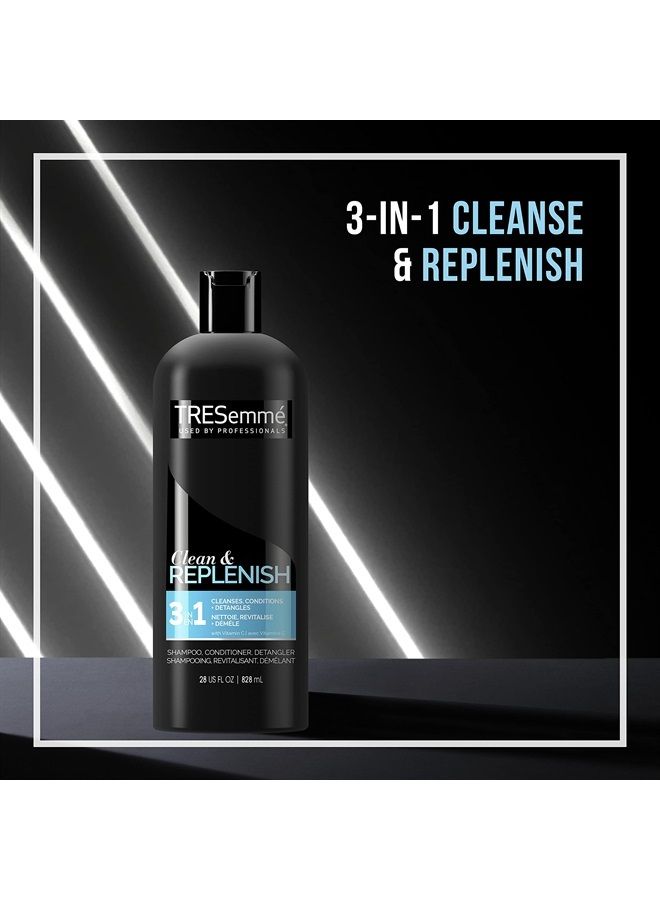 Cleanse and Replenish 2 in 1 Shampoo and Conditioner Hydrating Shampoo to Cleanse and Moisturize Cleanse and Replenish Shampoo and Conditioner 2 in 1 to Cleanse and Moisturize 28 oz