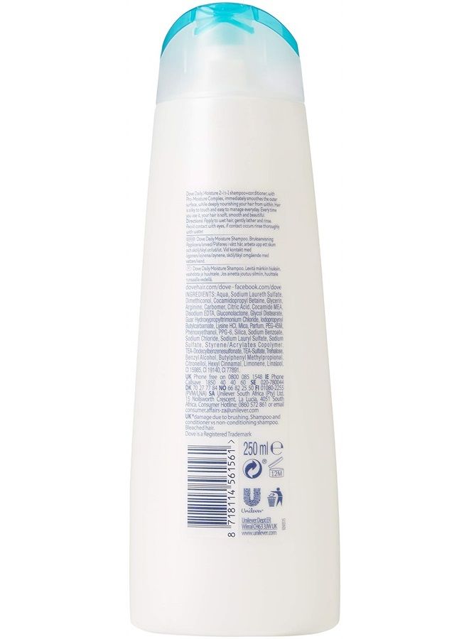 Daily Moisture 2-in-1 Shampoo and Conditioner 400 ml - by Dove