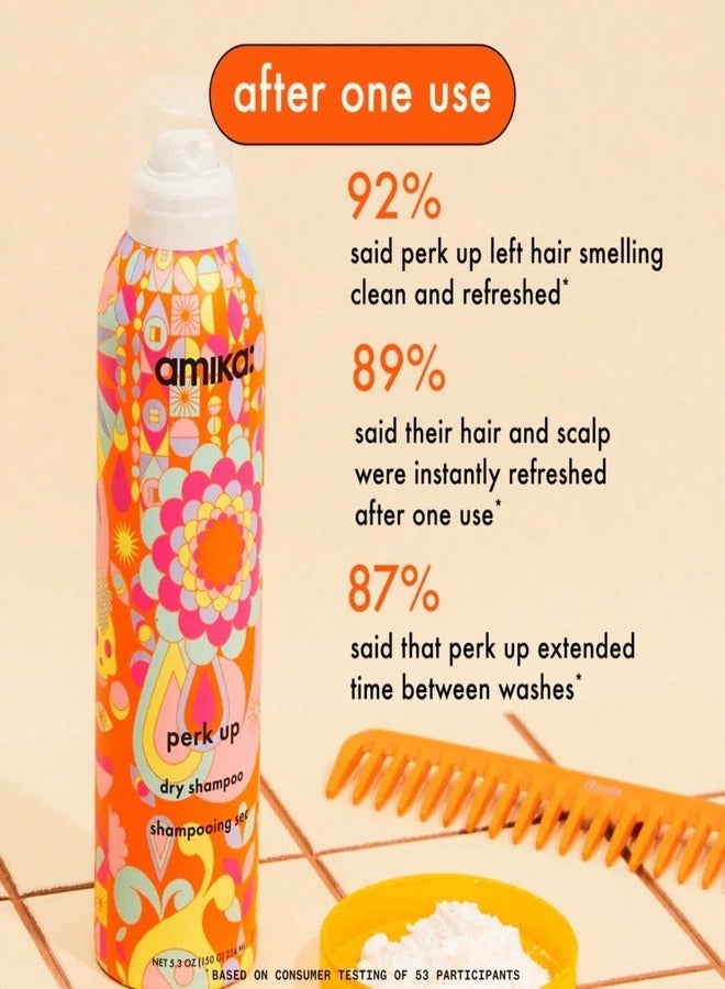 AMIKA Planet Perk Up Dry Shampoo Duo - Limited Edition Talc-Free Oil-Absorbing Dry Shampoo Set for Fresh, Voluminous Hair