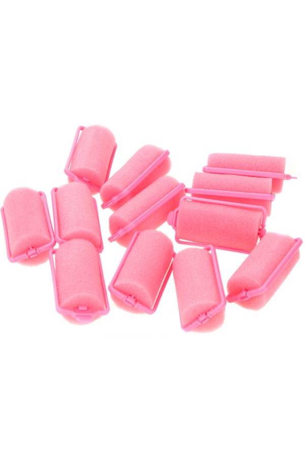 12-Piece Hair Styling Roller Set Pink 5.5cm