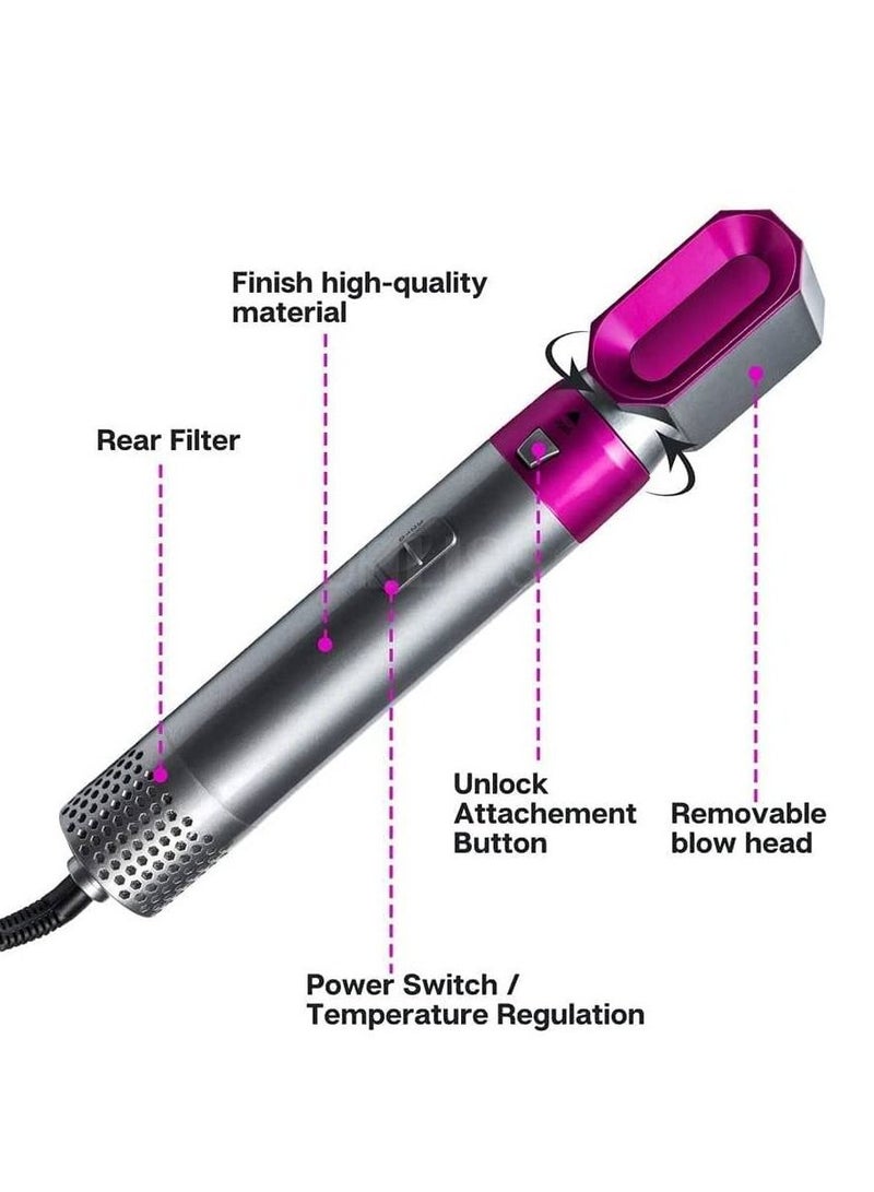 5 in 1 Hair Dryer Hot Air Brush Styler Negative ​Ion Hair Straightener Volumizer Hair Curler Hot  Comb Brush