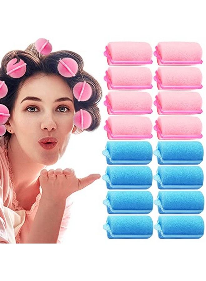 Foam Roller Heatless Hair Curler 16 Pcs Curls Roller Tools Wave Formers Hair Curls Overnight Curls Hair Styler Tool Set Hair Waver Hair Curlers Without Heat Curl Sponge Foam Roller For Hair 16Pc