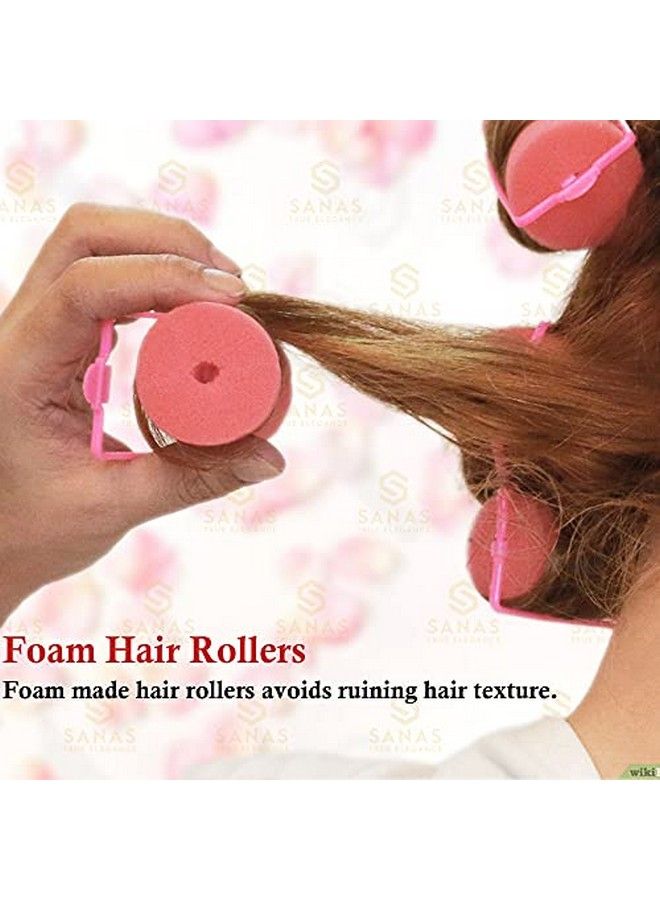 Foam Roller Heatless Hair Curler 16 Pcs Curls Roller Tools Wave Formers Hair Curls Overnight Curls Hair Styler Tool Set Hair Waver Hair Curlers Without Heat Curl Sponge Foam Roller For Hair 16Pc