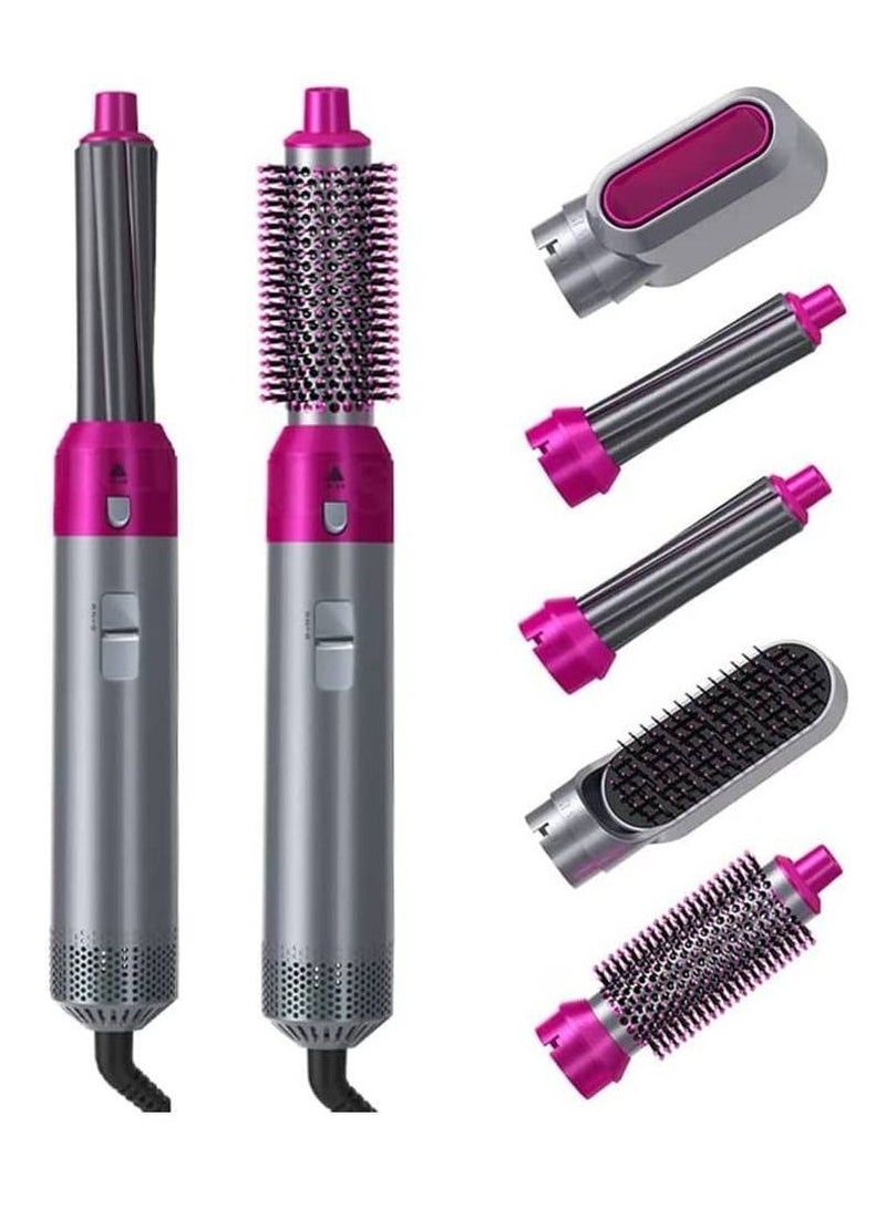 5 in 1 Hair Dryer Hot Air Brush Styler Negative ​Ion Hair Straightener Volumizer Hair Curler Wrap Comb Brush