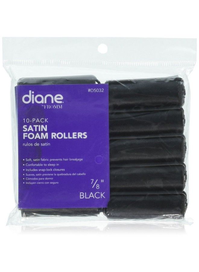 Satin Foam Rollers 7/8 Inch 10 Count