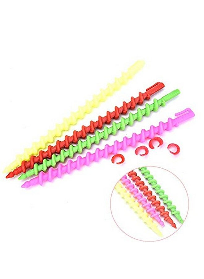 Coobar 35Pcs Plastic Barber Hairdressing Spiral Hair Perm Rod Salon Tool Durable