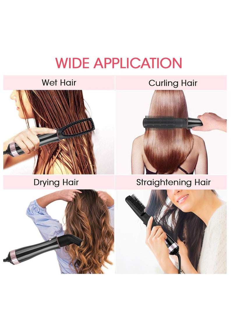 7-in-1 Hair Dryer Brush with 6 Interchangeable Barrels