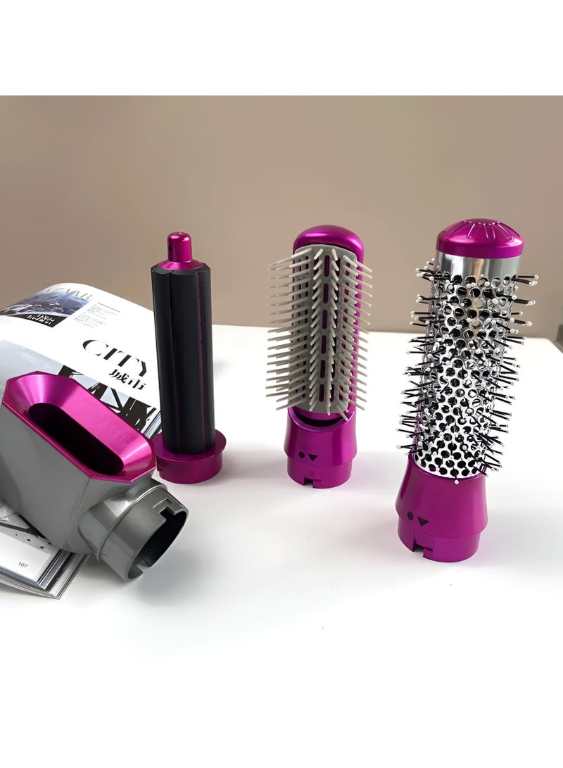 5 in 1 Hair Dryer Styler multi-function Professional Styling Tool hair dryer (Grey/Pink)