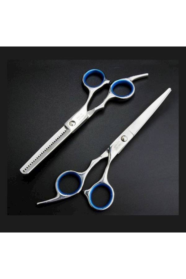 Hair Cutting Scissors Set Silver/Black/Pink