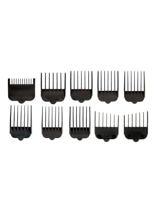 10-Piece Guide Combs Set Black