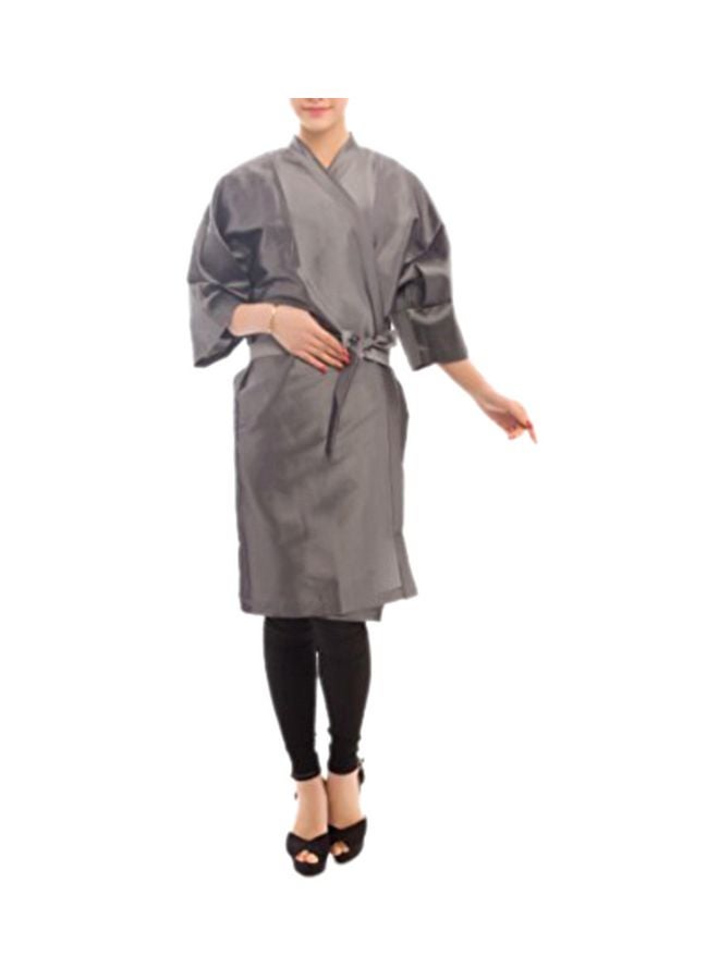 Polyester Salon Gown Robe Grey 43inch