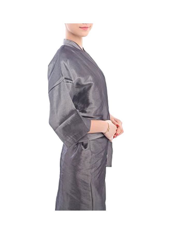 Polyester Salon Gown Robe Grey 43inch