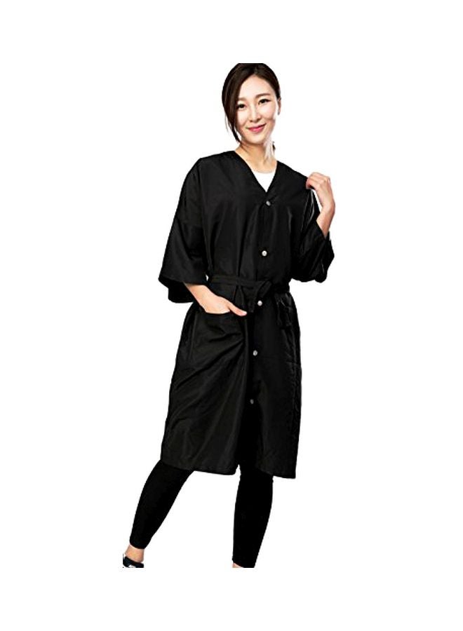 Hair Cutting Cape Gown Black