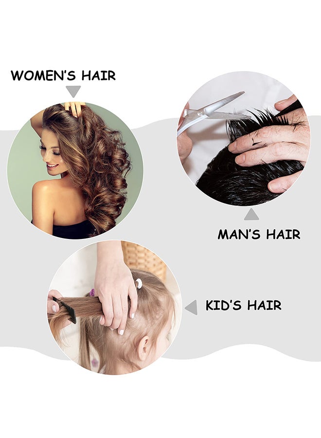 Portable Folding Double Headed Anti-Static Hair Comb Black