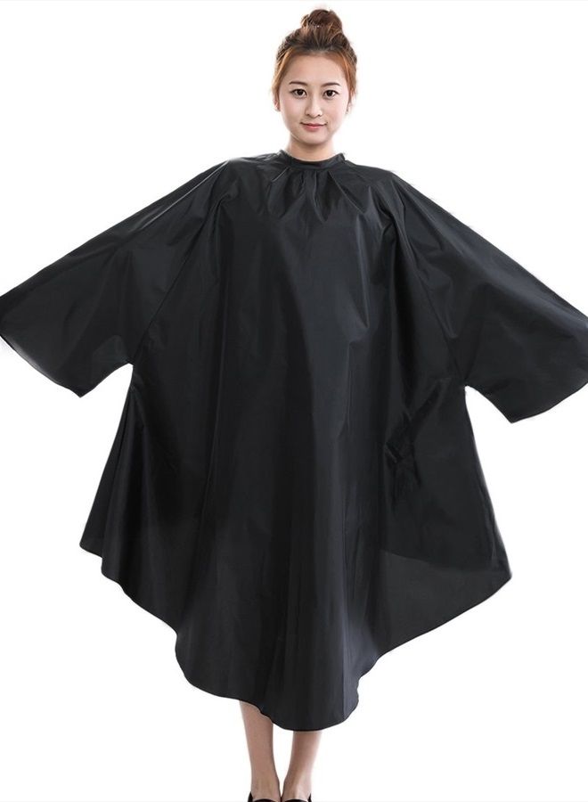 Salon Client Hair Cutting Cape Gown, Professional Barber Haircut Cape with Sleeves