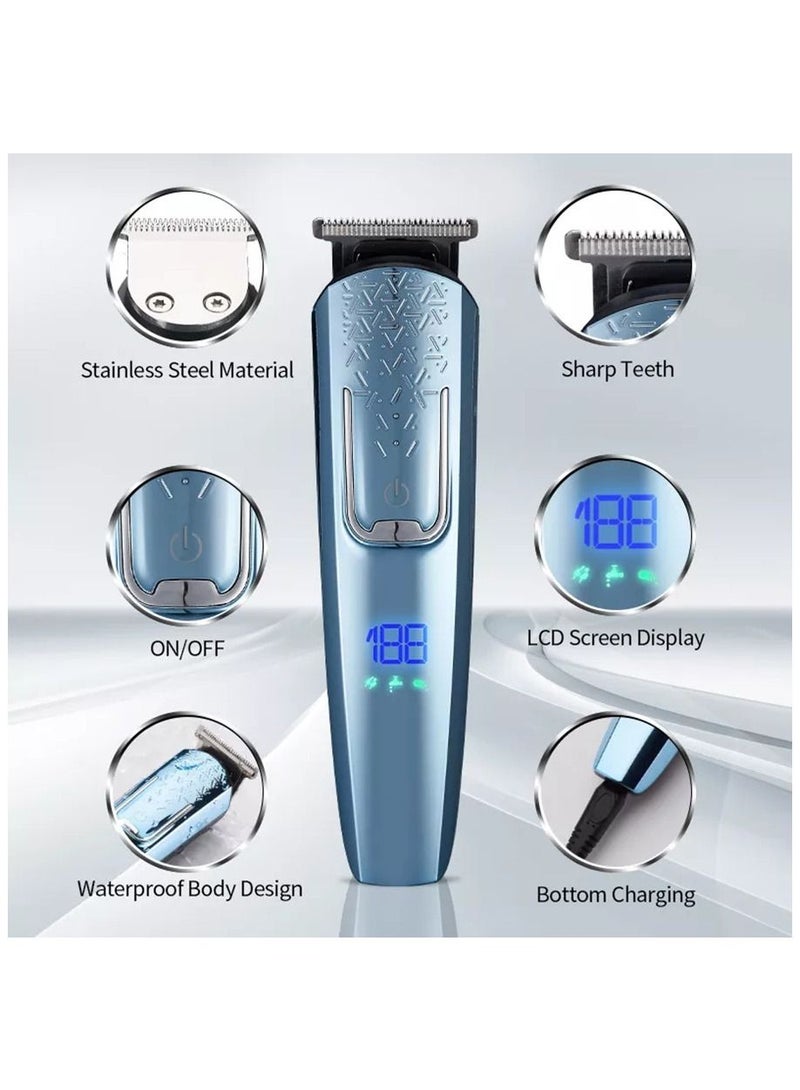 Beard Trimmer for Men, Professional Mens Trimmers for Face, Hair and Nose, USB Rechargeable and IPX7 Waterproof Hair Clipper