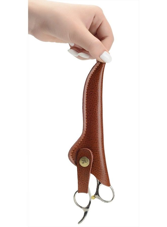 Stylist Scissors Pouch Holder Holster, Leather Barber Hair Shears Bag (Pack of 2)