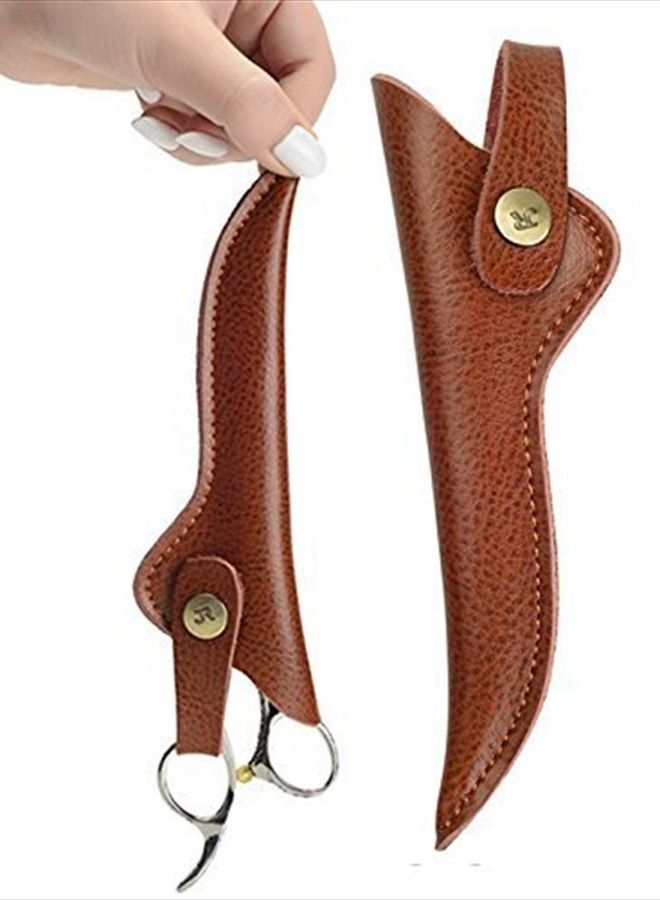 Stylist Scissors Pouch Holder Holster, Leather Barber Hair Shears Bag (Pack of 2)