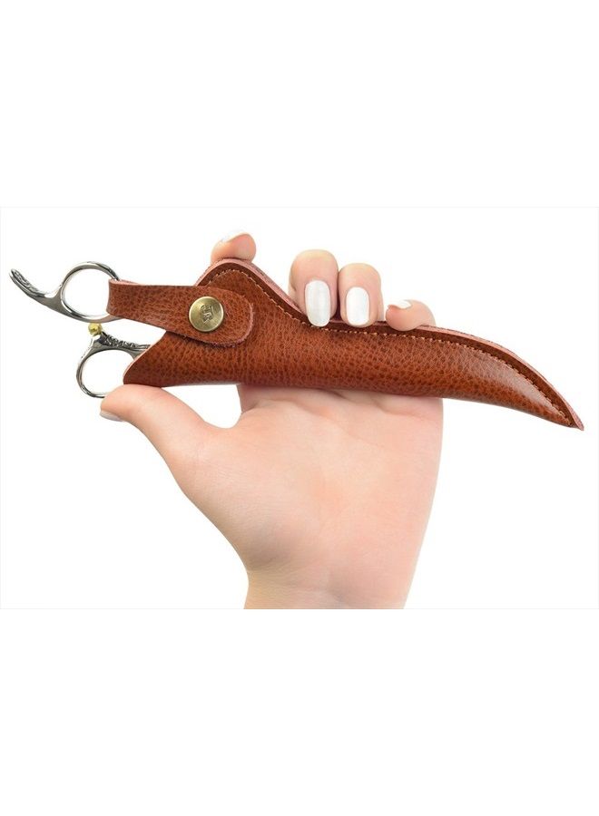 Stylist Scissors Pouch Holder Holster, Leather Barber Hair Shears Bag (Pack of 2)