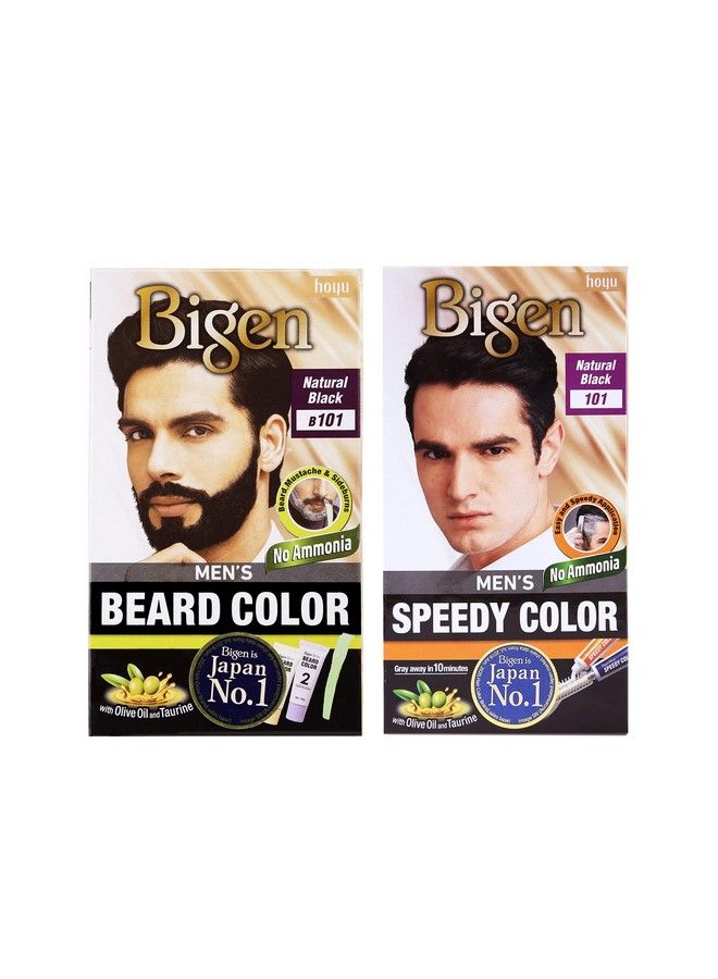 Beard 101 & Men’S Speedy Hair Color 101 (Pack Of 2)