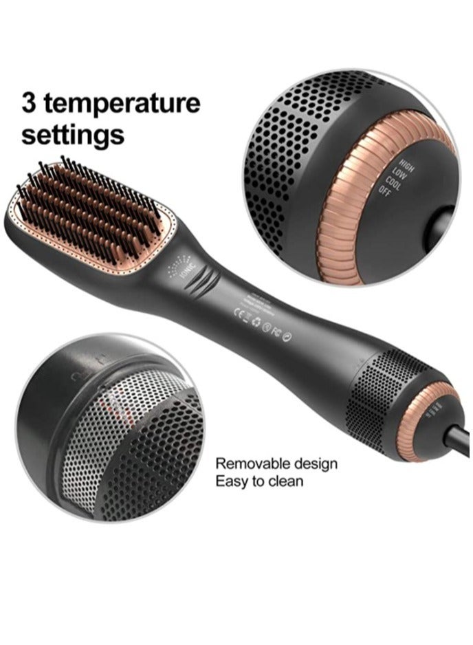 Hair Dryer Styler Volumizer Brush Salon Styler for Straightening Negative Ion Ceramic Blow Dryer Brush