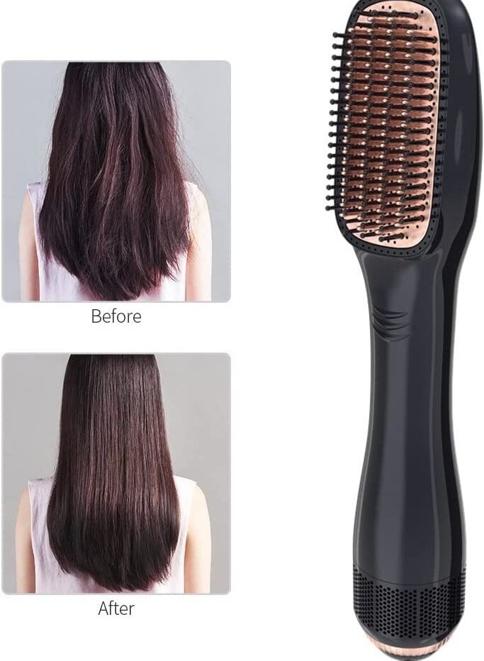 Hair Dryer and Styler Professional One Step Hot Air Brush Hair straightener Comb 1200W