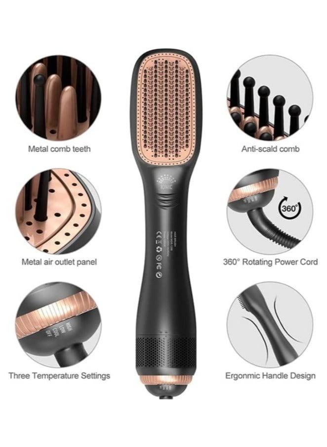 Hair Dryer Brush 3 in 1 Hot Air Brushes Blow Dryer Brush Hair Comb One Step Electric Hair Brushes Hair Straightener