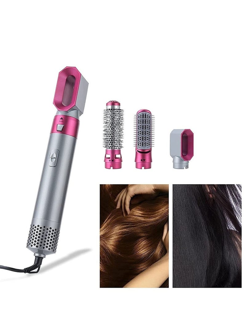 Premium 1000 Watts One Step Hair Dryer and Volumizer Hot Air Brush 3 in1 Styling Brush Styler, Negative Ion Hair Straightener Curler Brush for All Hairstyle(Black)