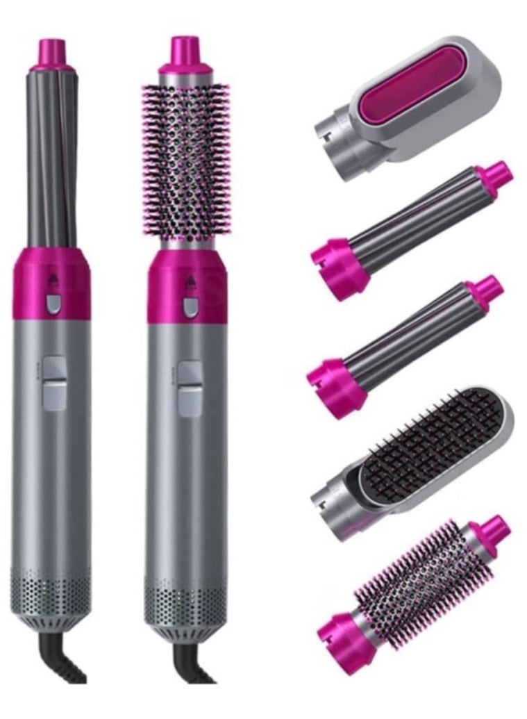 Airwrap Styler 5 in 1 Hair Dryer Hot Air Brush Styler Negative ​Ion Hair Straightener Volumizer Hair Curler Hot Air Wrap Comb Brush