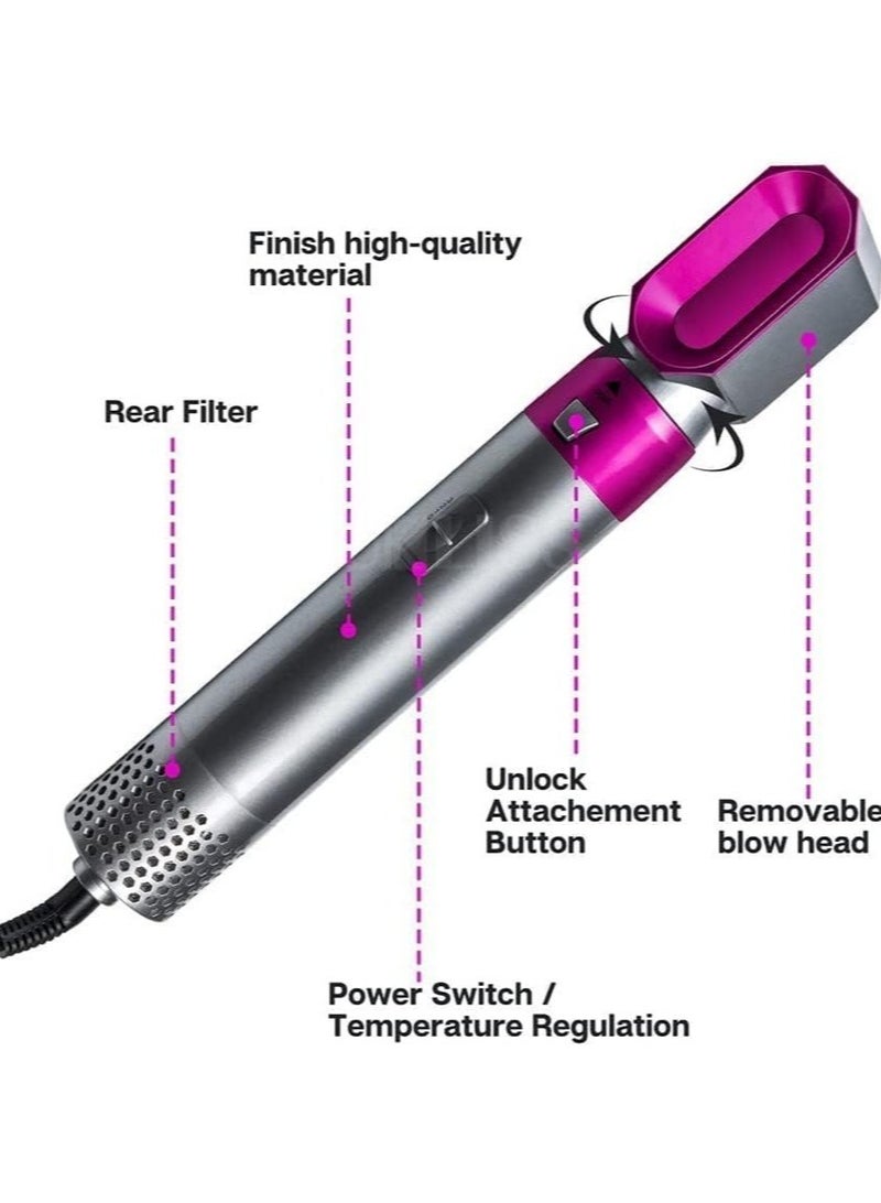 Airwrap Styler 5 in 1 Hair Dryer Hot Air Brush Styler Negative ​Ion Hair Straightener Volumizer Hair Curler Hot Air Wrap Comb Brush