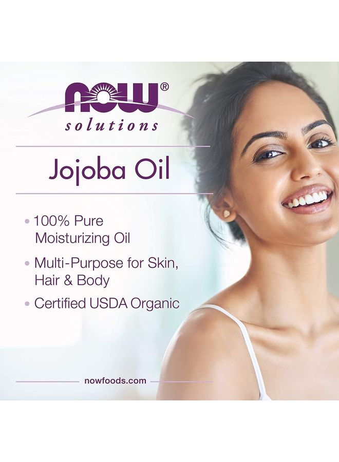 Organic Jojoba Oil, Moisturizing Multi-Purpose Oil for Face, Hair and Body Clear 118ml