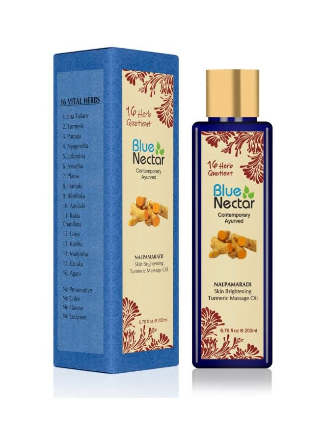 Nalpamaradi Skin Brightening Turmeric Massage Oil Blue 200ml