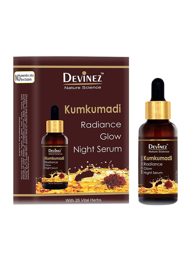 Ayurvedic Kumkumadi Radiance Glow Night Serum 15ml